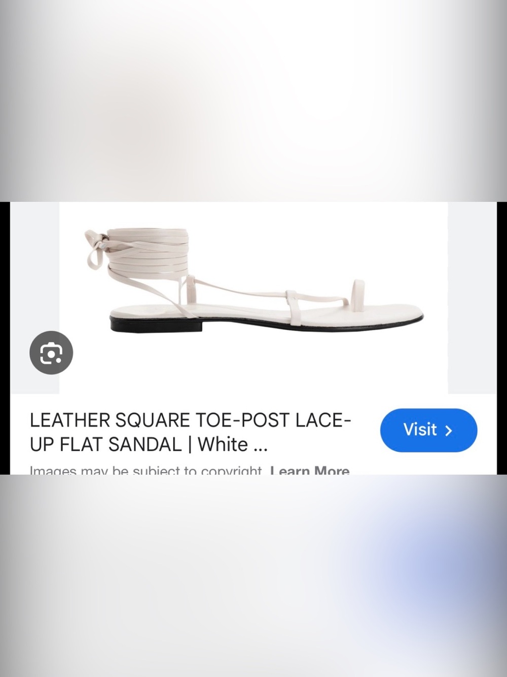 NWT Leather Thong Strappy Lace- up Sandles. Made in Italy. EU:37/US7